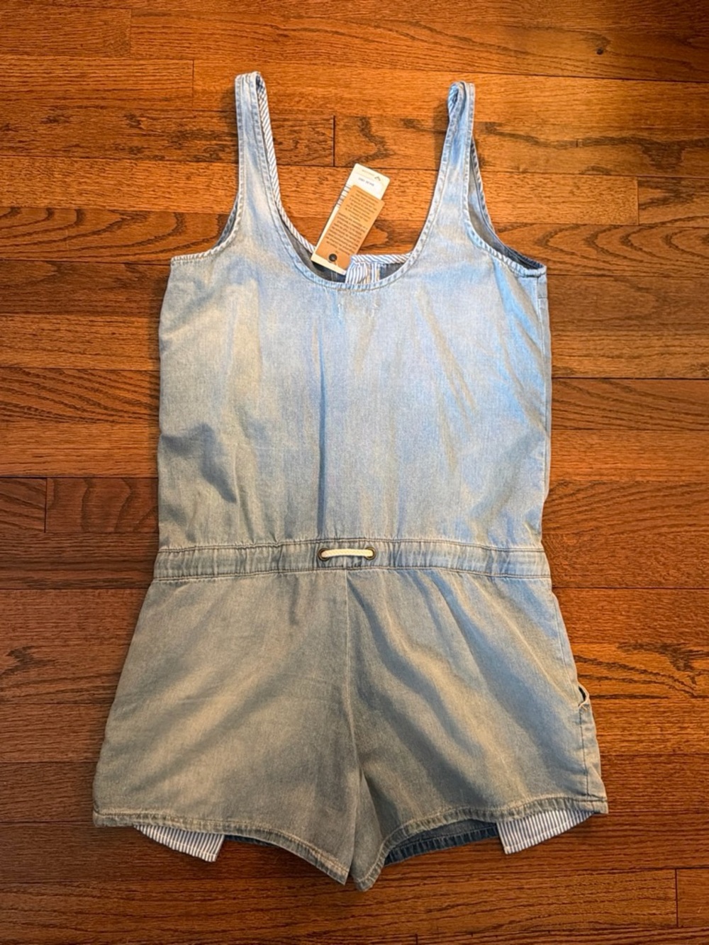 Roxy Light Blue Denim Romper - Picture 2 of 6